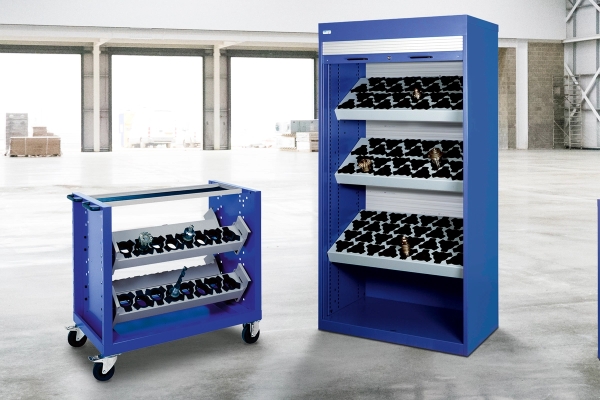 PROFIS IM WERK Mit CNC-Lager- und Transportsystemen von THUR METALL erhalten Sie die perfekte L&ouml;sung f&uuml;r Ihre Werkzeuglogistik.